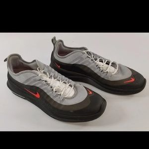 Nike Air Max Axis Running Shoes Wolf Grey Crimson